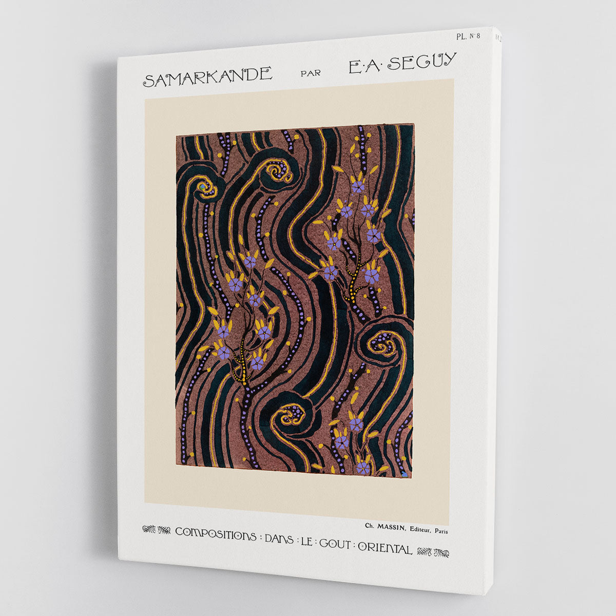 Samarkande 8 Canvas Print featuring vibrant colors and abstract design, perfect for modern decor.