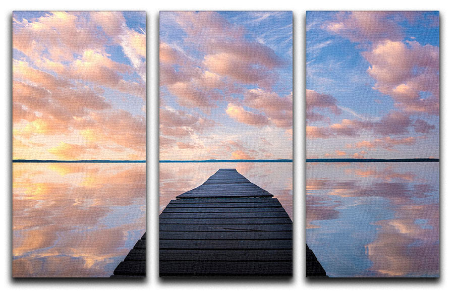 Sanctuary 3 Split Panel Canvas Print featuring vibrant colors and elegant design, perfect for home decor.