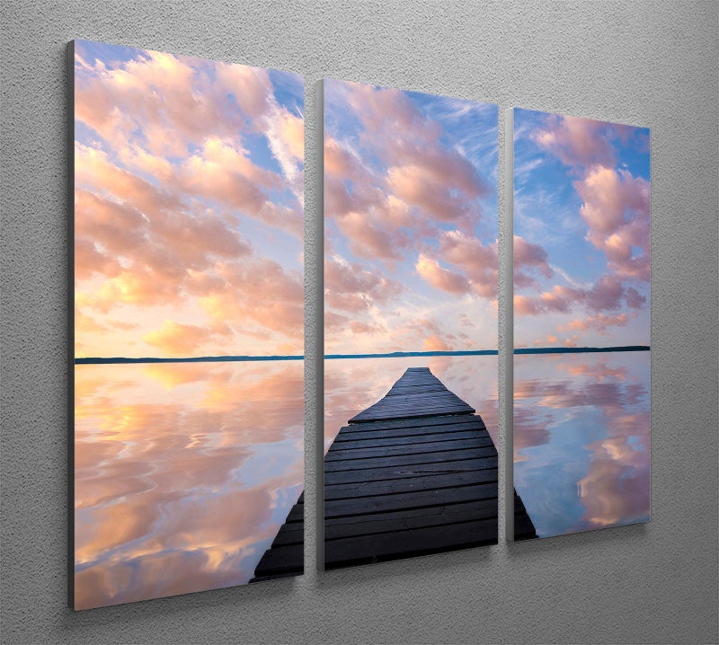 Sanctuary 3 Split Panel Canvas Print featuring vibrant colors and elegant design, perfect for home decor.