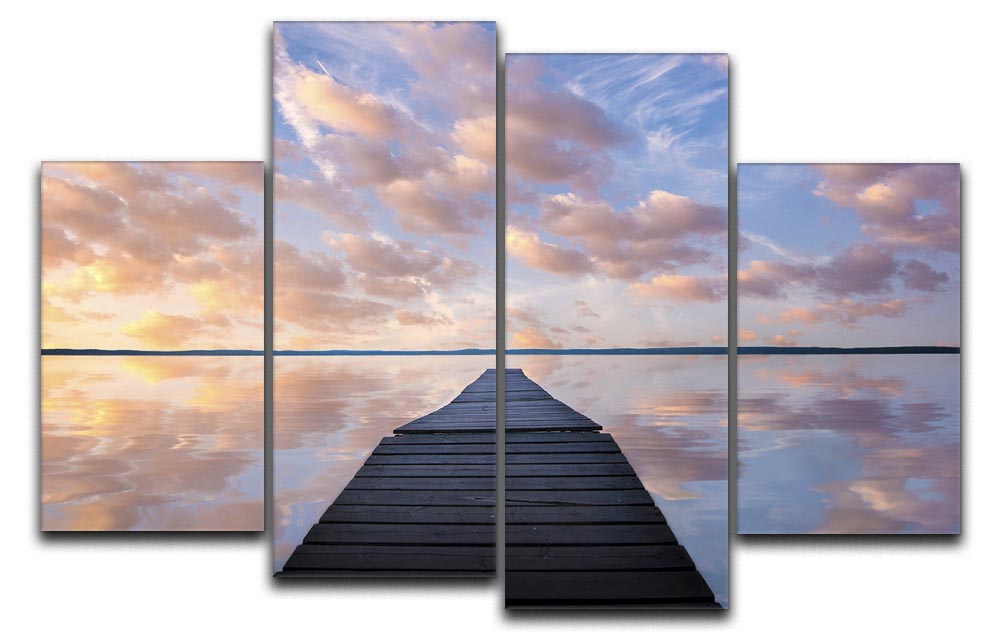 Sanctuary 4 Split Panel Canvas artwork featuring four equal sections creating a cohesive design.
