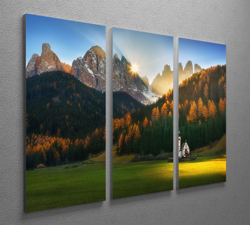 Santa Maddalena 3 Split Panel Canvas Print showcasing a stunning design that enhances any room decor.
