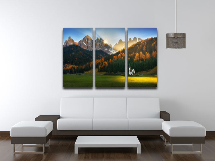 Santa Maddalena 3 Split Panel Canvas Print showcasing a stunning design that enhances any room decor.
