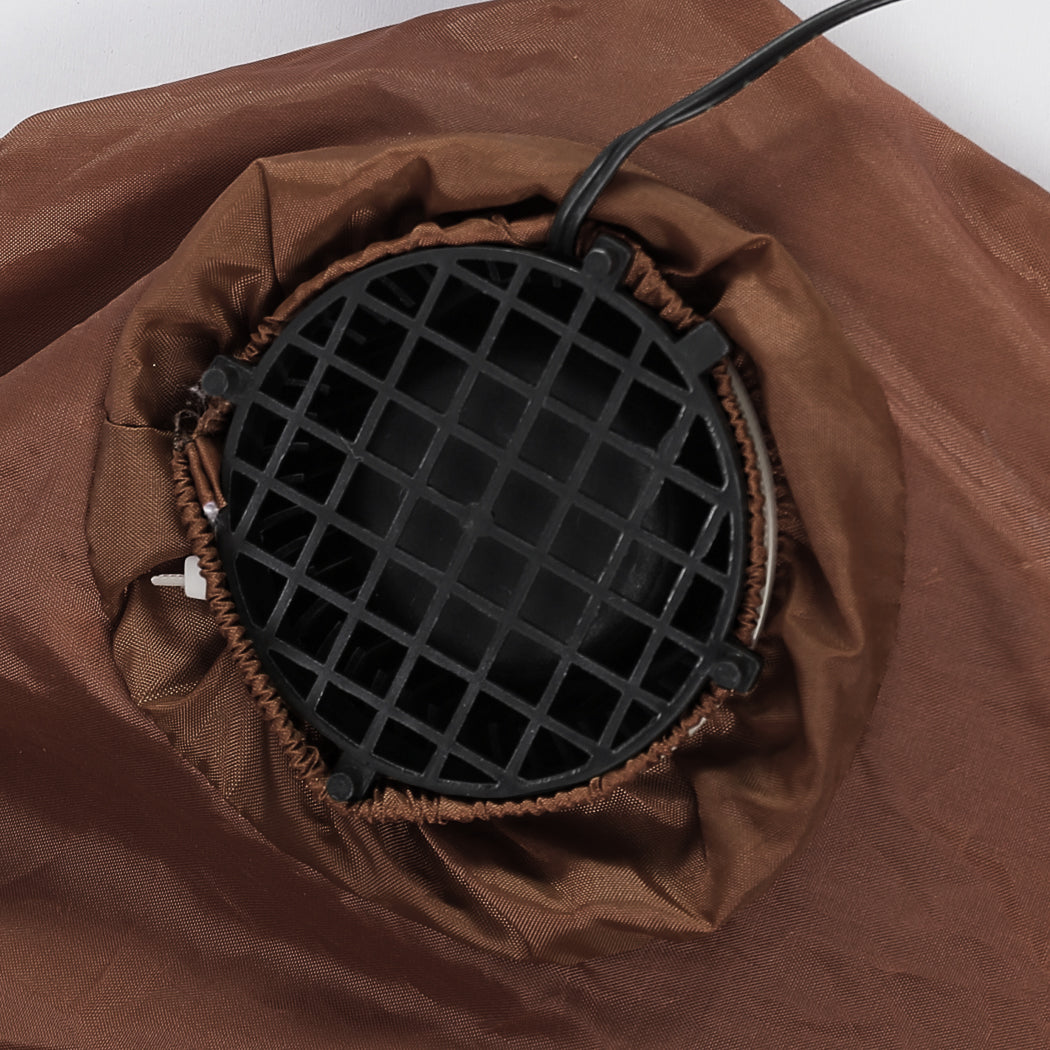 Santaco Inflatable Christmas Decor featuring Santa and Reindeer with LED lights, standing 1.35 meters tall, perfect for festive outdoor decoration.