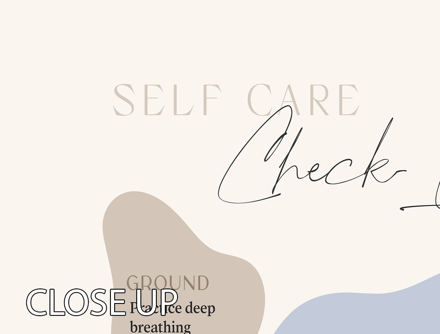 Self Care Checkin 5 Steps 3 Split Panel Canvas Print showcasing vibrant and modern art themes, perfect for enhancing any room's decor.