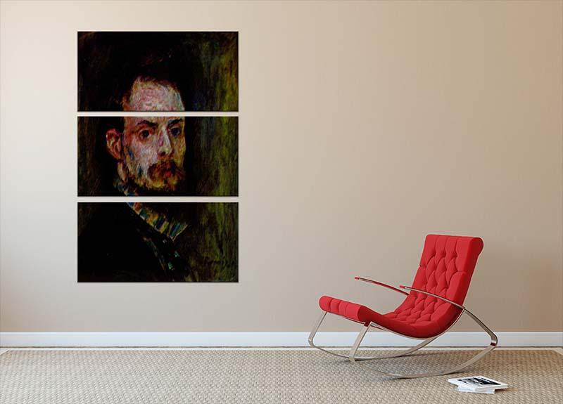 Self Portrait 2 by Renoir 3 Split Panel Canvas Print showcasing vibrant colors and elegant design, perfect for home decor.