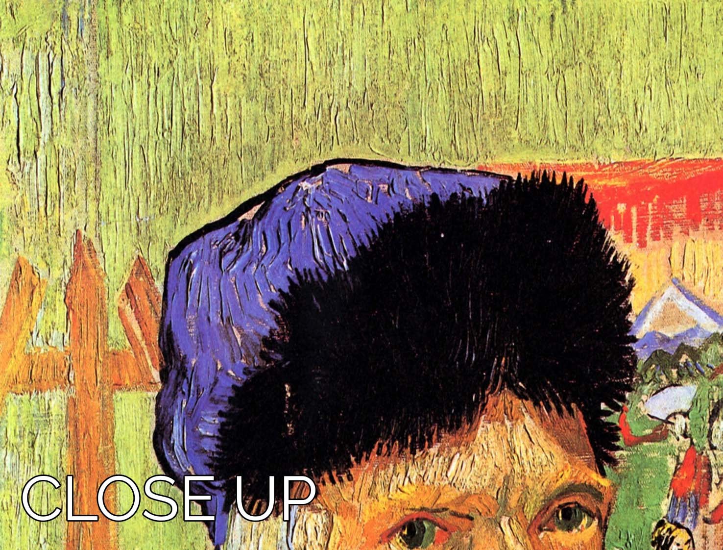 Self-Portrait 11 by Van Gogh 3 Split Panel Canvas Print featuring vibrant colors and intricate details across three panels.