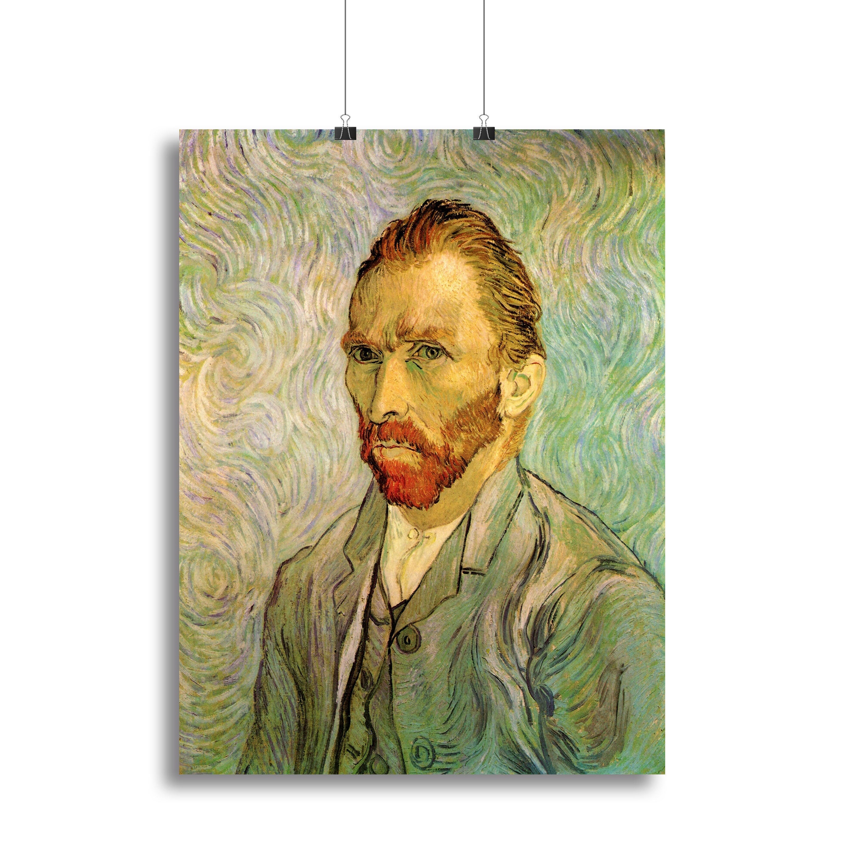 Self-Portrait 2 by Van Gogh canvas print showcasing vibrant colors and expressive brushwork, perfect for home decor.
