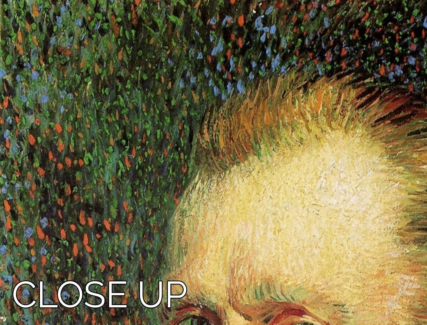 Self-Portrait 3 by Van Gogh 3 Split Panel Canvas Print featuring three panels with vibrant colors and intricate details.