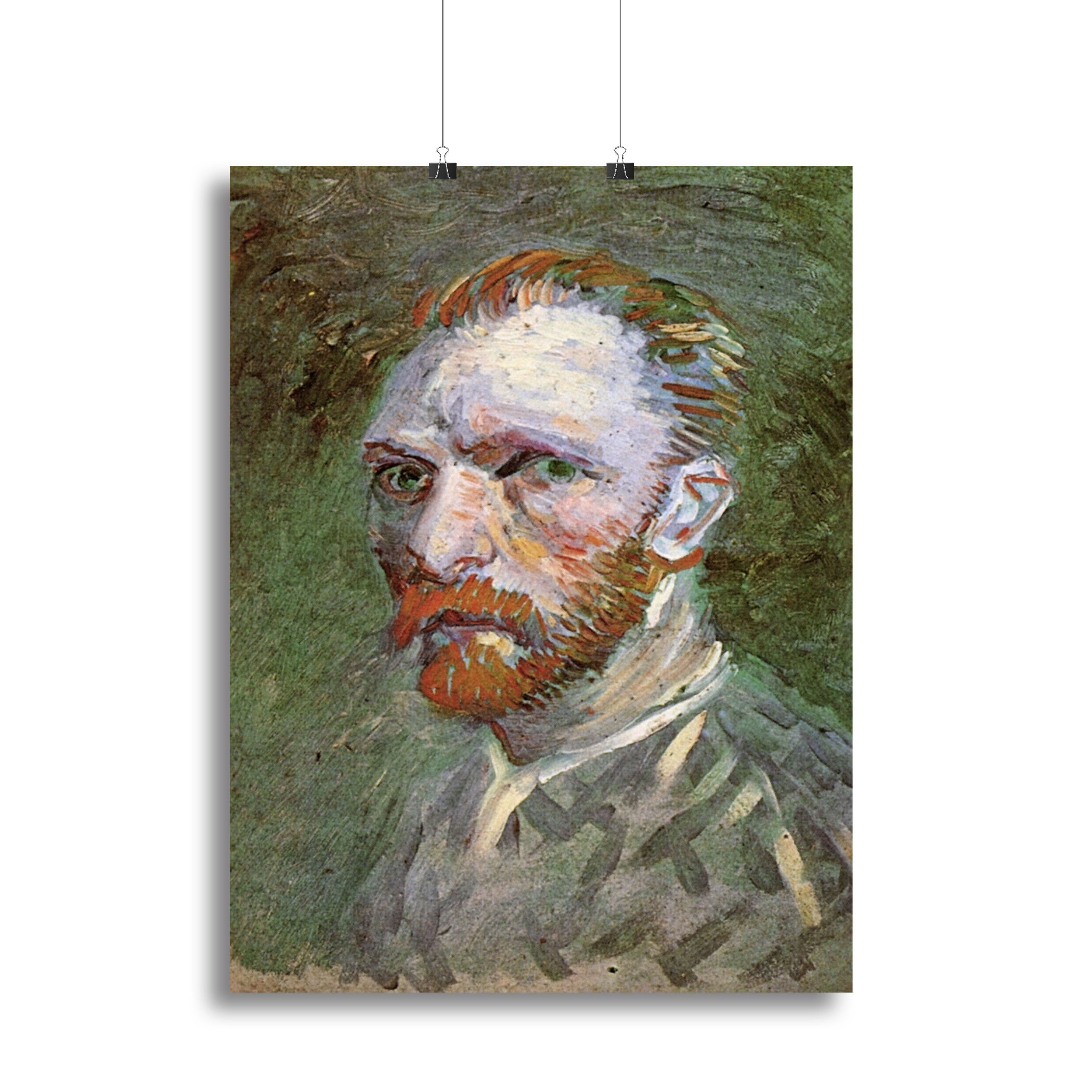 Self-Portrait 4 by Van Gogh canvas print showcasing vibrant colors and expressive brushwork, perfect for art lovers.