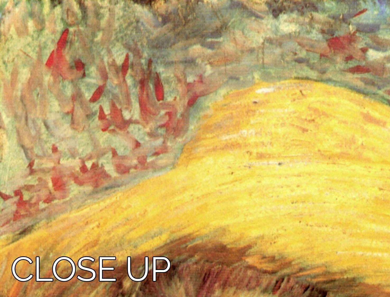 Self-Portrait with Straw Hat 3 by Van Gogh, displayed as a 3-panel canvas print, showcasing vibrant colors and intricate details.