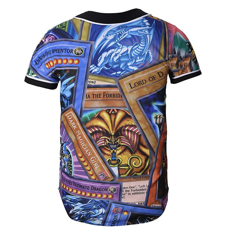 Men's short sleeve baseball jersey in slim fit with V-neck design, made from cotton and spandex blend, ideal for sports and casual wear.