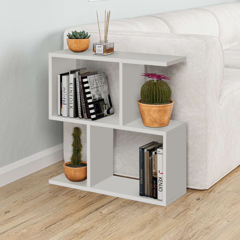 GIORGIO White Side Table measuring 60x20x60cm, made of durable melamine with a sleek design.