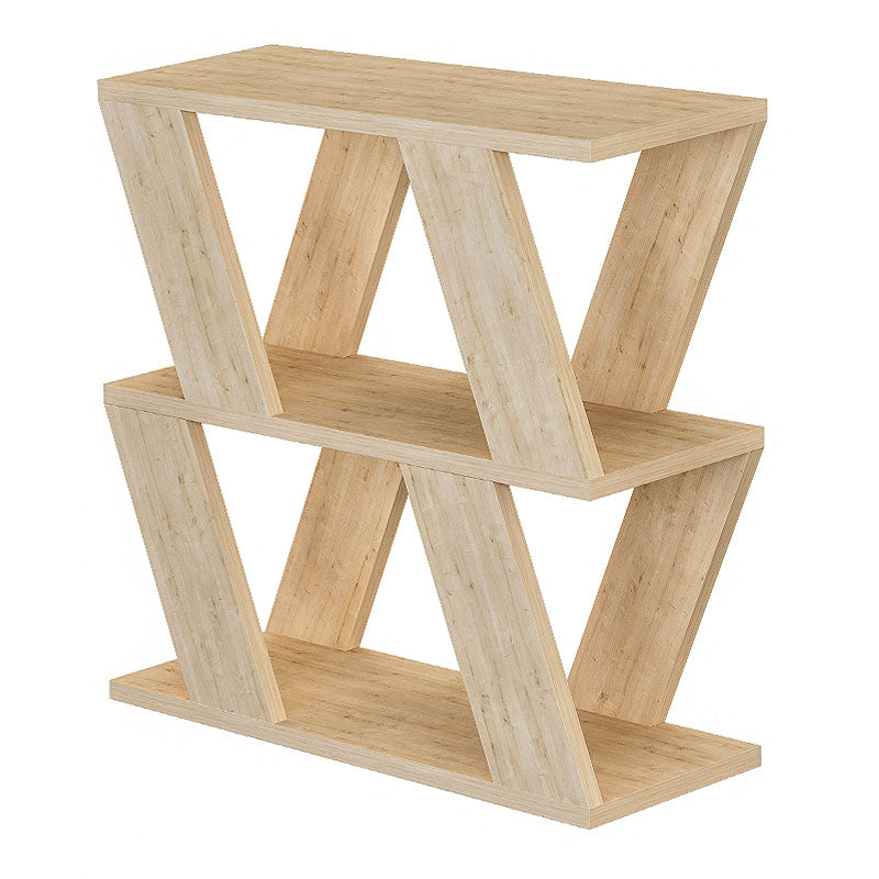 Stylish STRAIGHT Oak Side Table with melamine finish, dimensions 60x22x57 cm, perfect for home or office use.