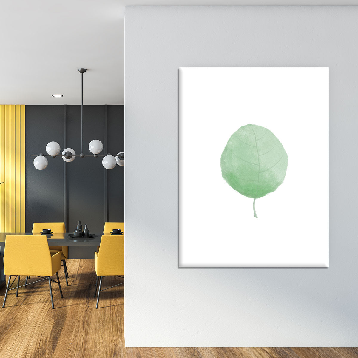 A beautiful Single Leaf Canvas Print showcasing intricate details and vibrant colors, perfect for home or office decor.