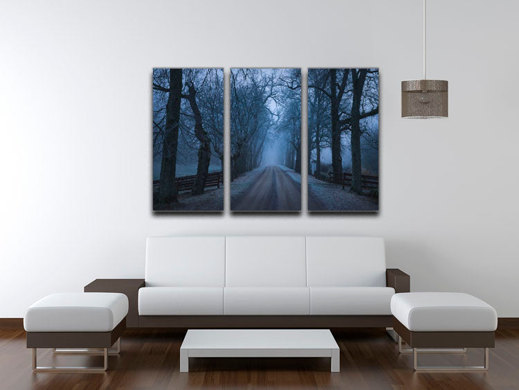 Sleepy Hollow 3 Split Panel Canvas Print featuring a captivating design with three high-quality canvases, perfect for enhancing any room's decor.