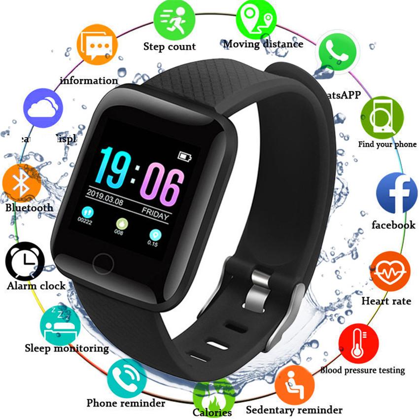 Smart Wristband Heart Rate Monitor with a sleek design, featuring a color LCD screen and various health tracking functions.