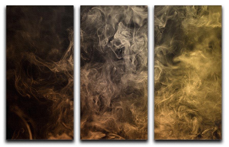 Smoke Art 3 Split Panel Canvas Print showcasing vibrant colors and abstract designs, perfect for enhancing any living space.