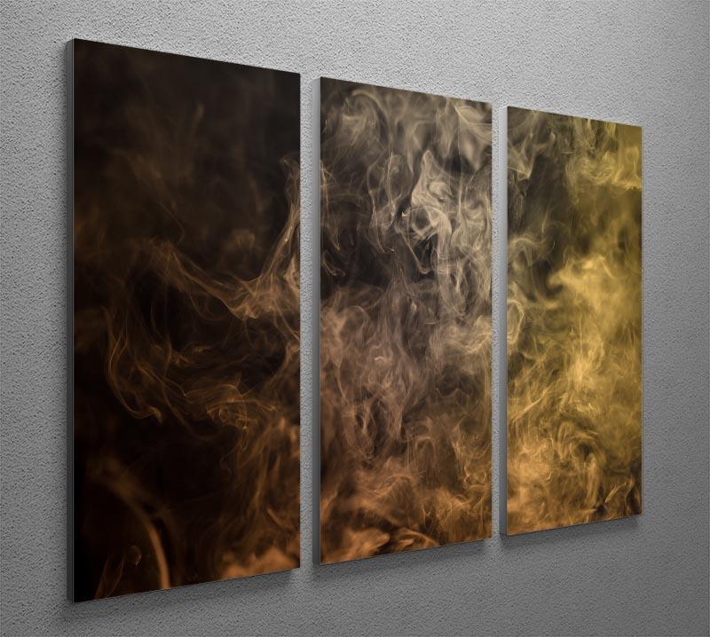 Smoke Art 3 Split Panel Canvas Print showcasing vibrant colors and abstract designs, perfect for enhancing any living space.