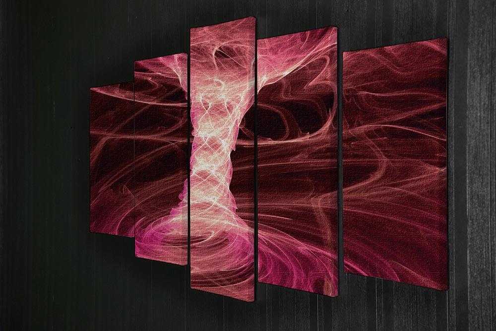 Smoke Funnel 5 Split Panel Canvas artwork featuring five panels with a cohesive design, ideal for home decor.