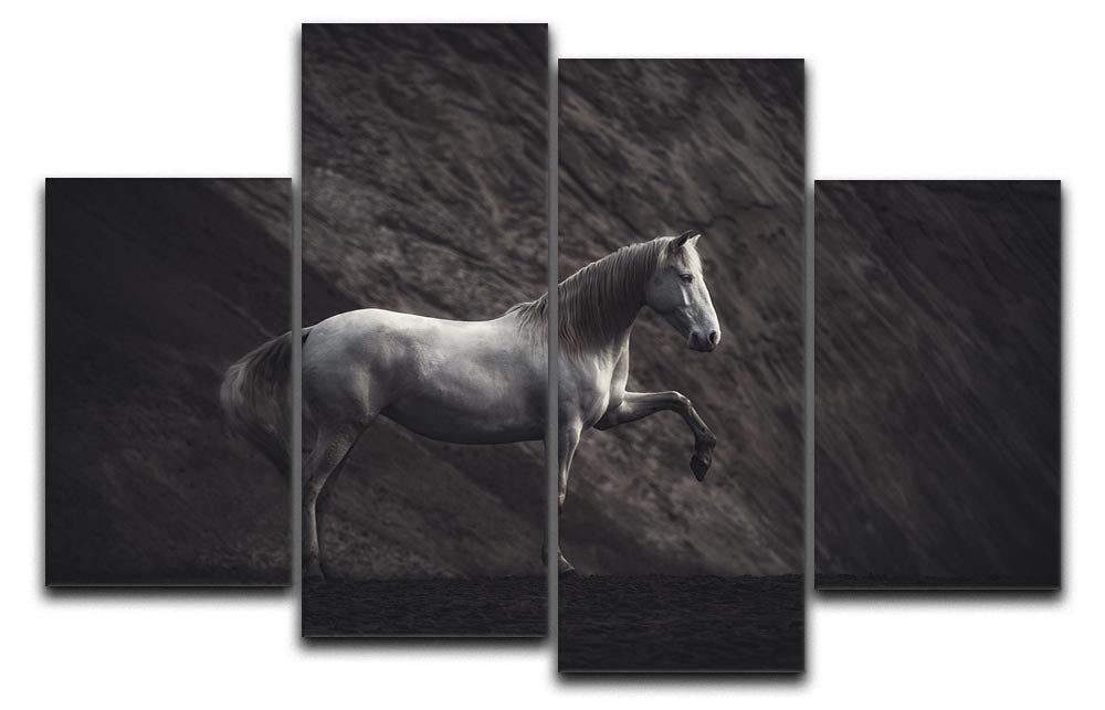 SOLITAIRE 4 Split Panel Canvas artwork featuring four equal sections that create a cohesive image, ideal for modern decor.