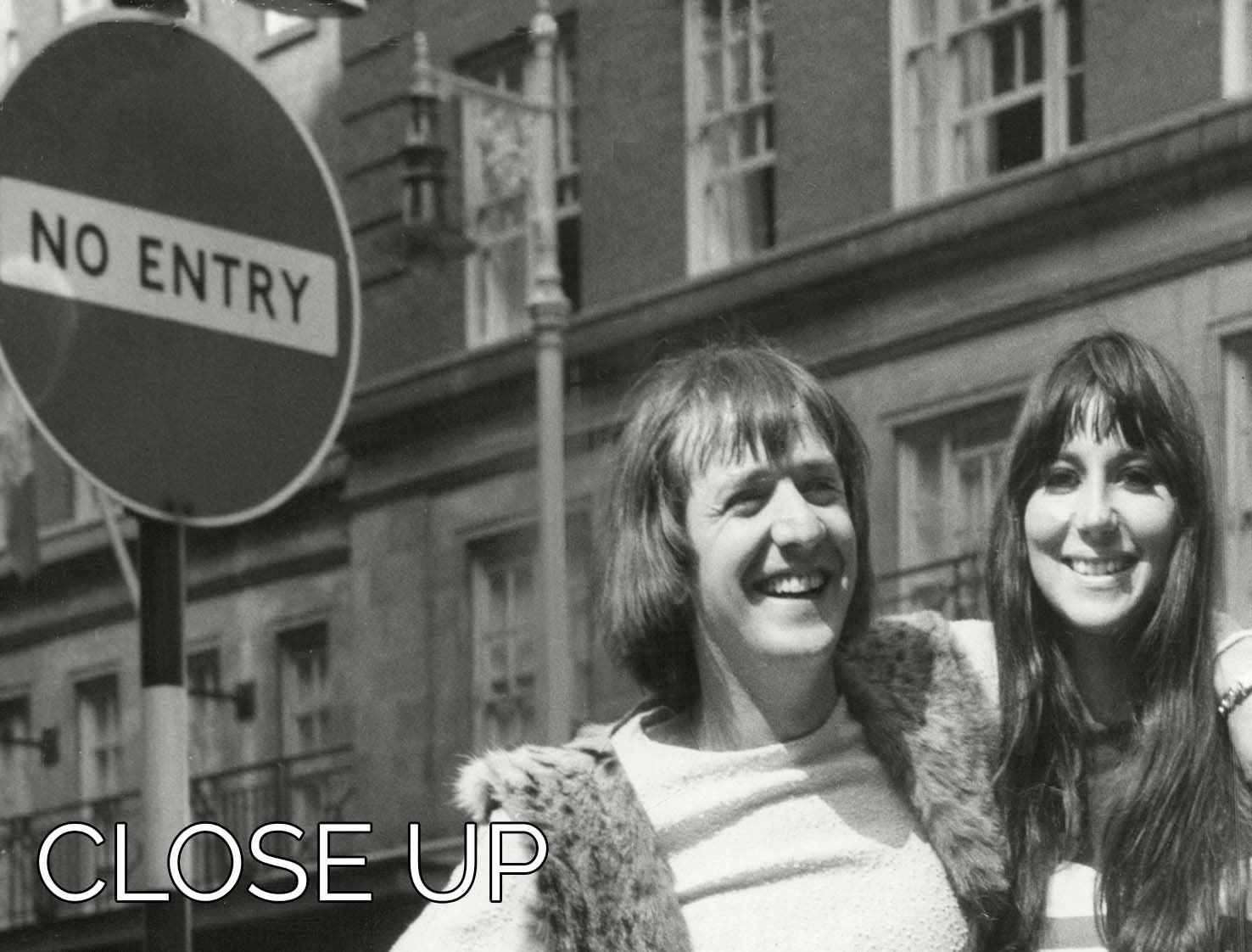 Sonny and Cher street life 3-panel canvas print showcasing vibrant colors and intricate details, perfect for home decor.