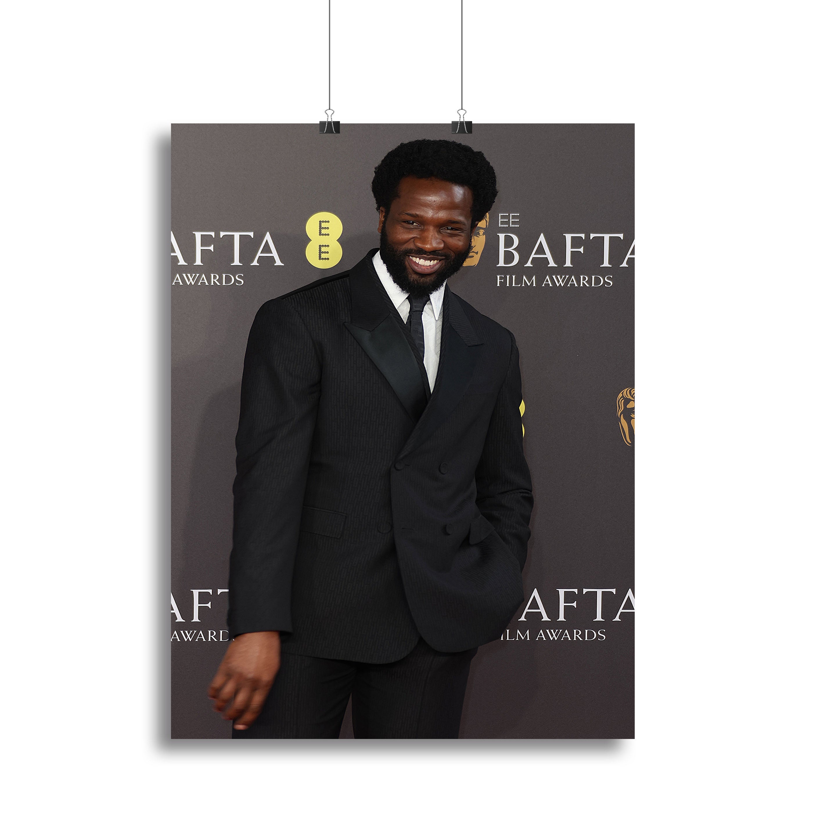 Sope Dirisu at the Baftas canvas print showcasing elegant design and vibrant colors, perfect for home or office decor.