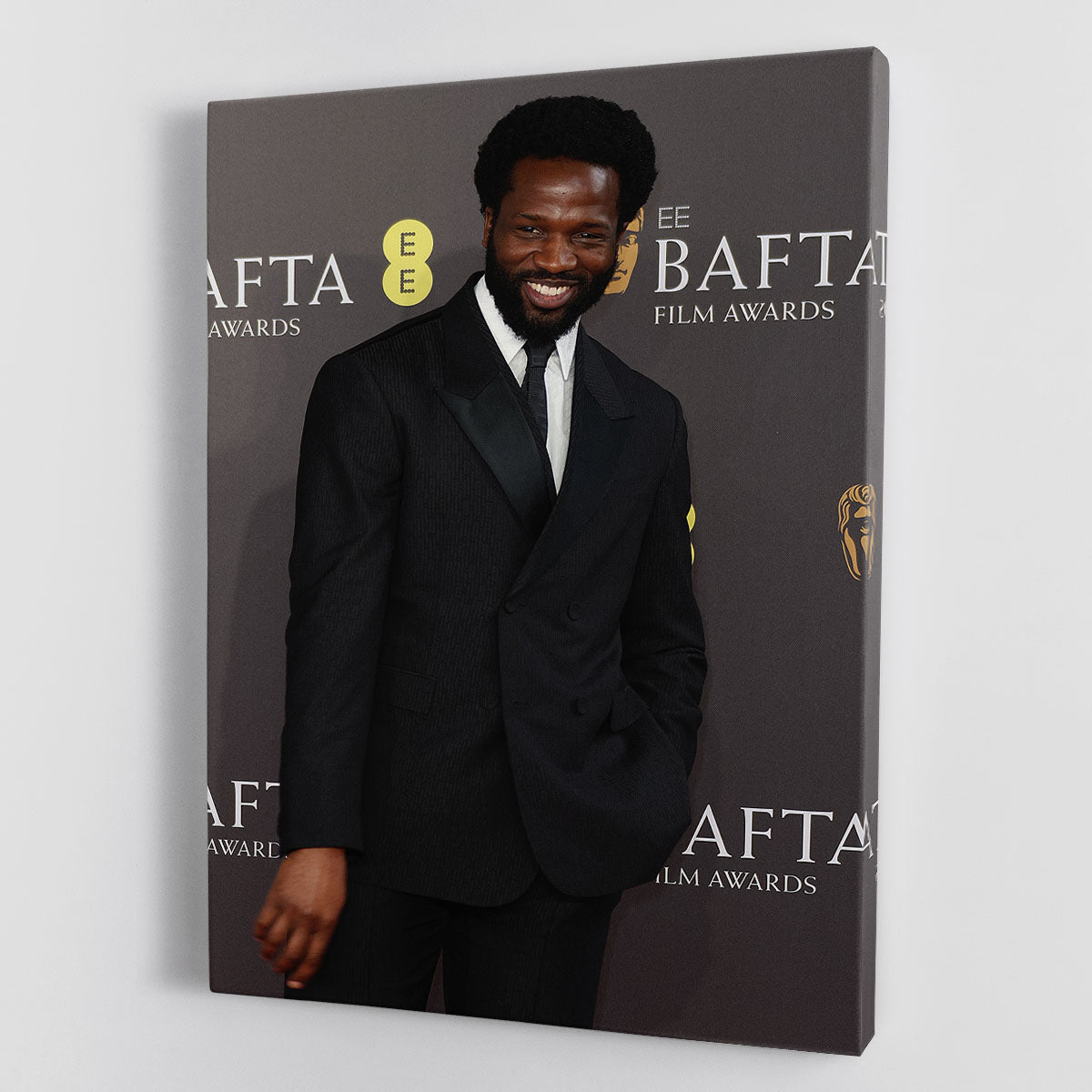Sope Dirisu at the Baftas canvas print showcasing elegant design and vibrant colors, perfect for home or office decor.
