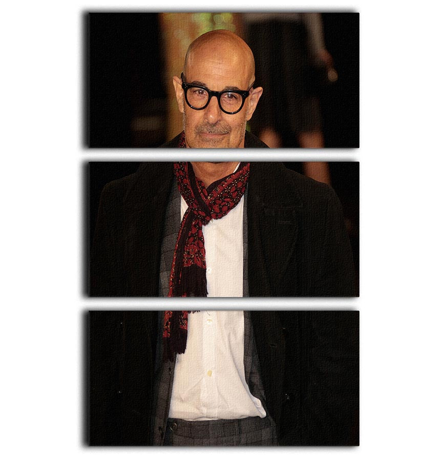 Stanley Tucci 3 Split Panel Canvas Print featuring three cohesive and captivating designs, perfect for enhancing home decor.
