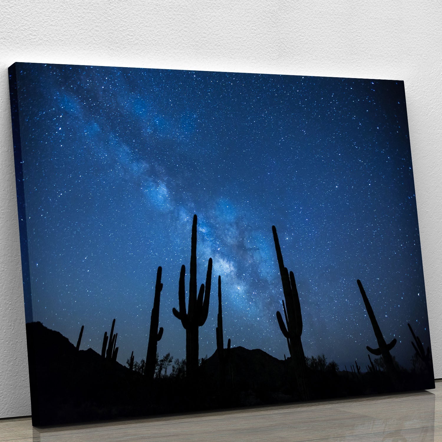 Star Night Captus Canvas Print featuring a beautiful starry night scene, perfect for home decor.