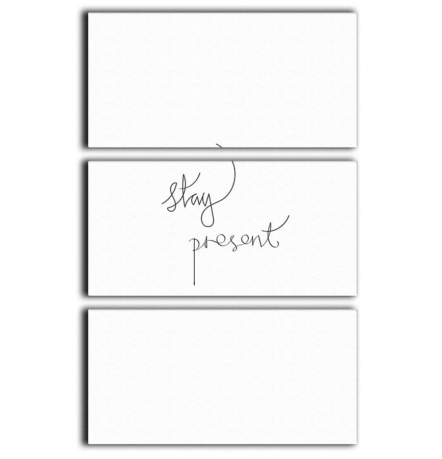 A stunning 3-panel canvas print featuring modern art, enhancing the decor of a living space.