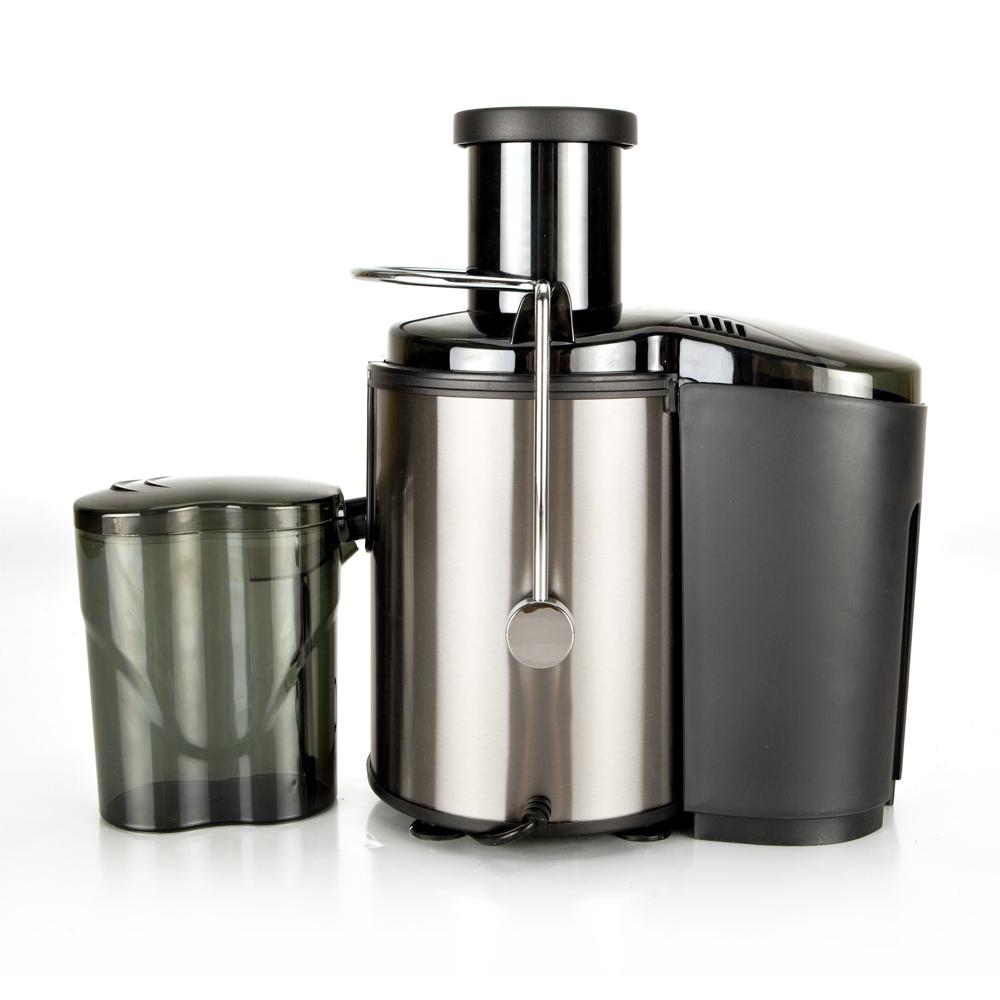 Stock In US Juicer Juice Extractor with stainless steel finish and wide mouth design, ideal for fresh juice preparation.