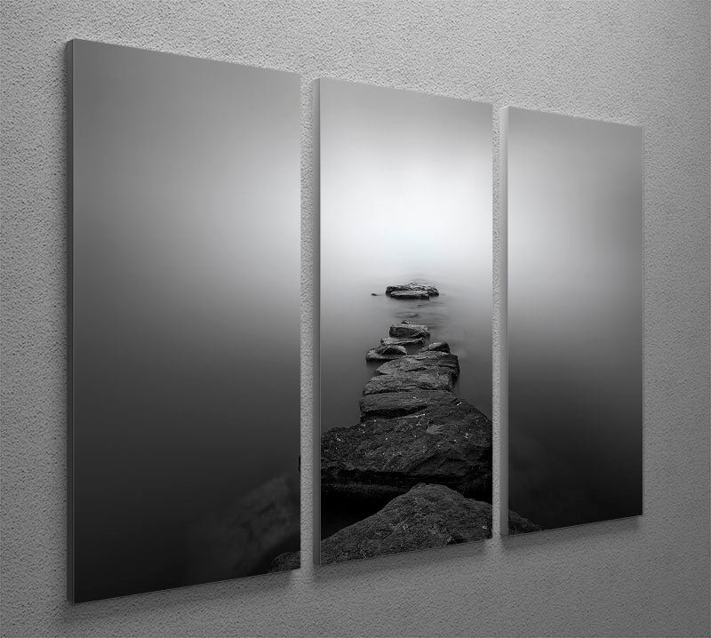 Stones II 3 Split Panel Canvas Print showcasing a captivating design with three high-quality canvases.
