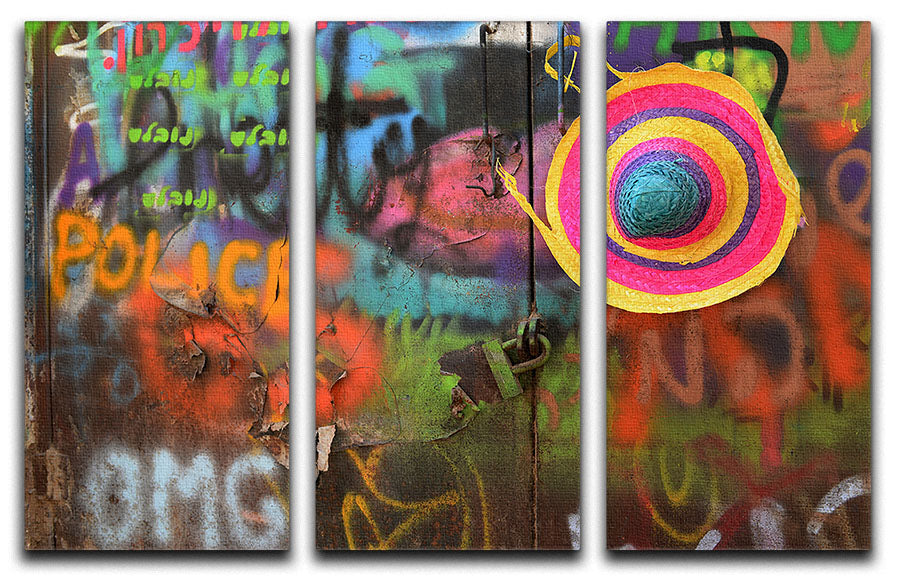 Street Colors 3 Split Panel Canvas Print featuring vibrant colors and modern design, perfect for enhancing any living space.