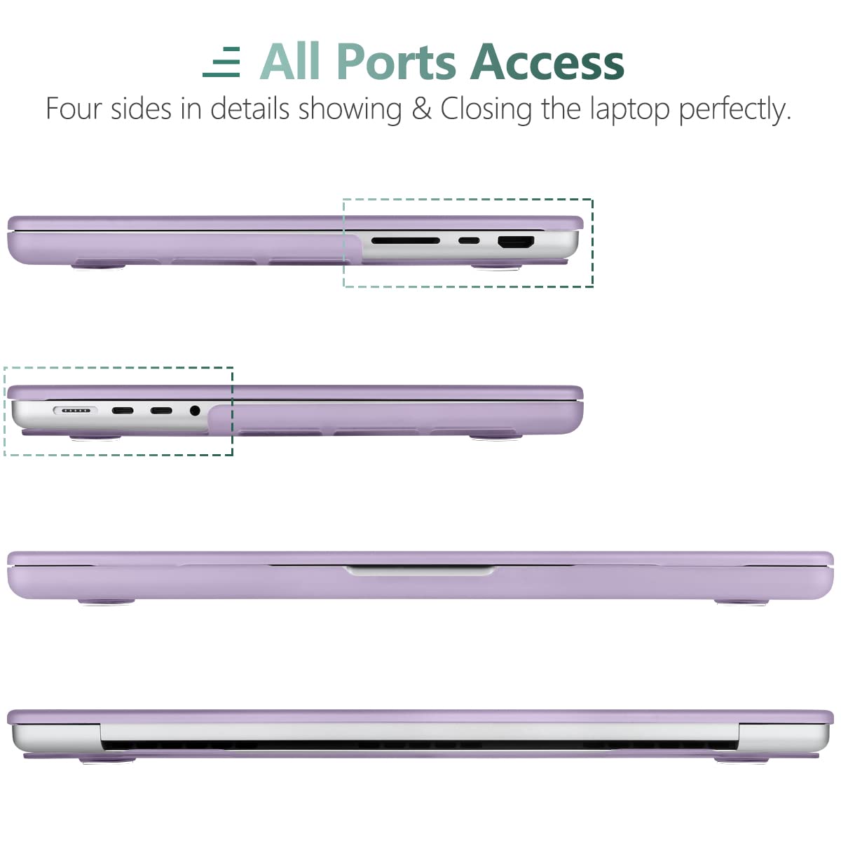 Frosted hard shell case for MacBook Pro 16 inch, designed for models A2780 and A2485, showcasing its sleek design and keyboard cover.