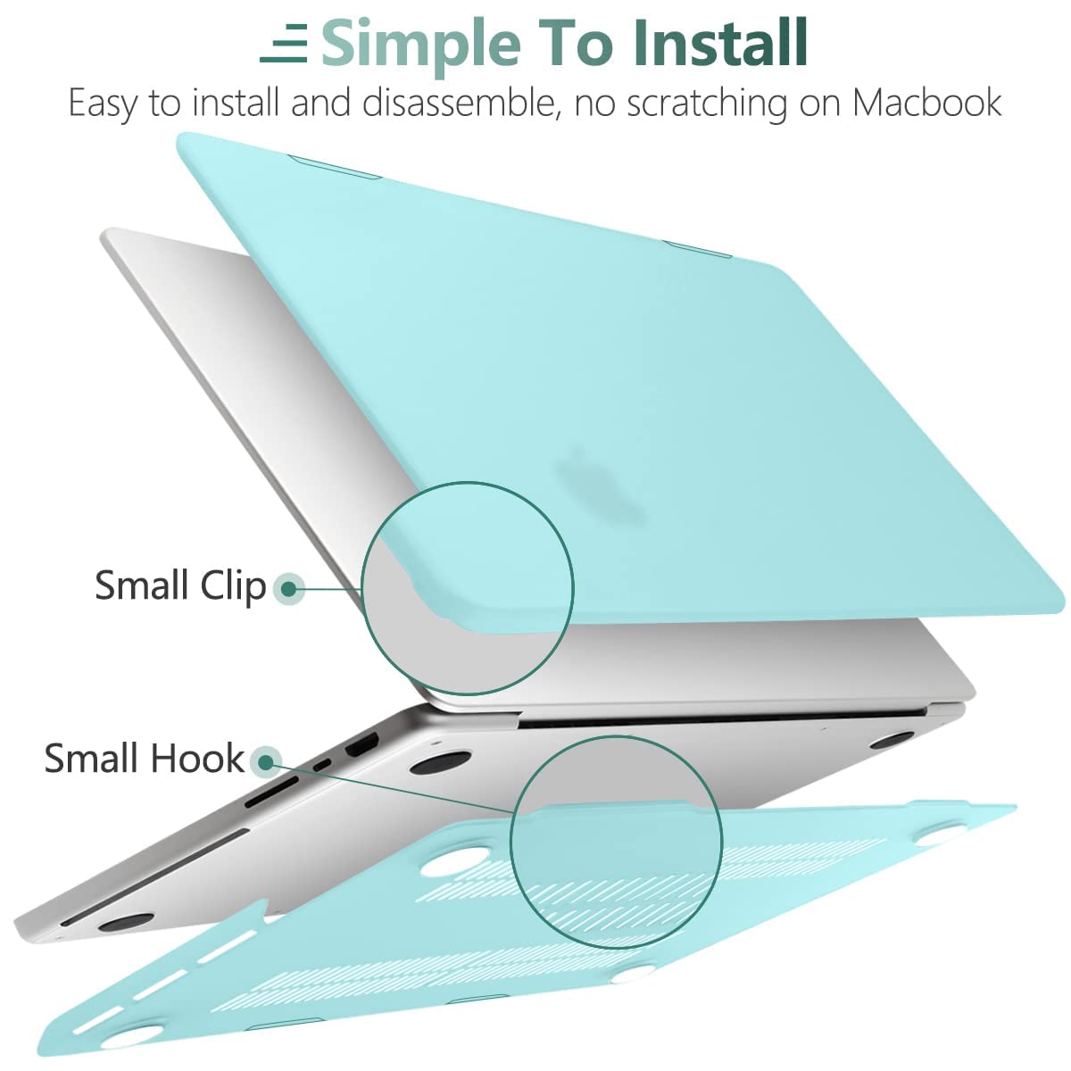 Frosted hard shell case for MacBook Pro 16 inch, designed for 2023, 2022, and 2021 models, featuring a sleek design and keyboard skin.