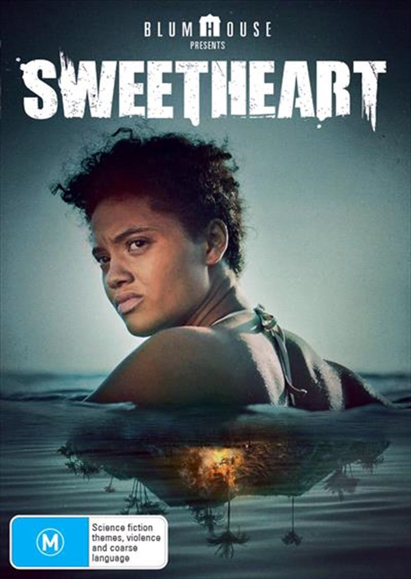 Cover of Sweetheart DVD featuring a woman on a tropical island, looking distressed and isolated.