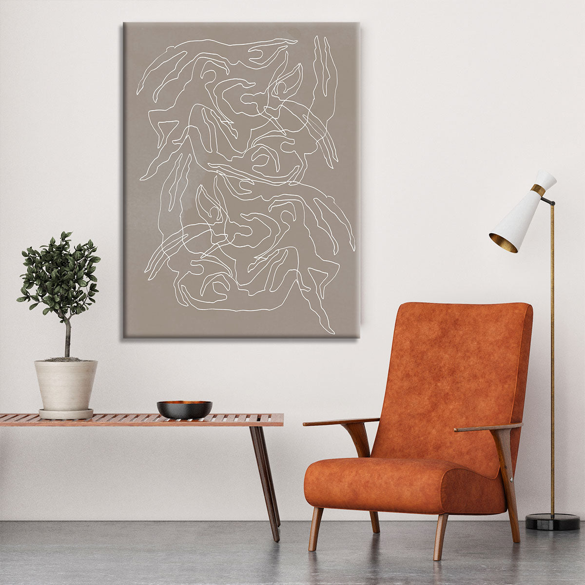 A vibrant canvas print featuring swimmers in action, showcasing fluid movement and elegance, perfect for home or office decor.