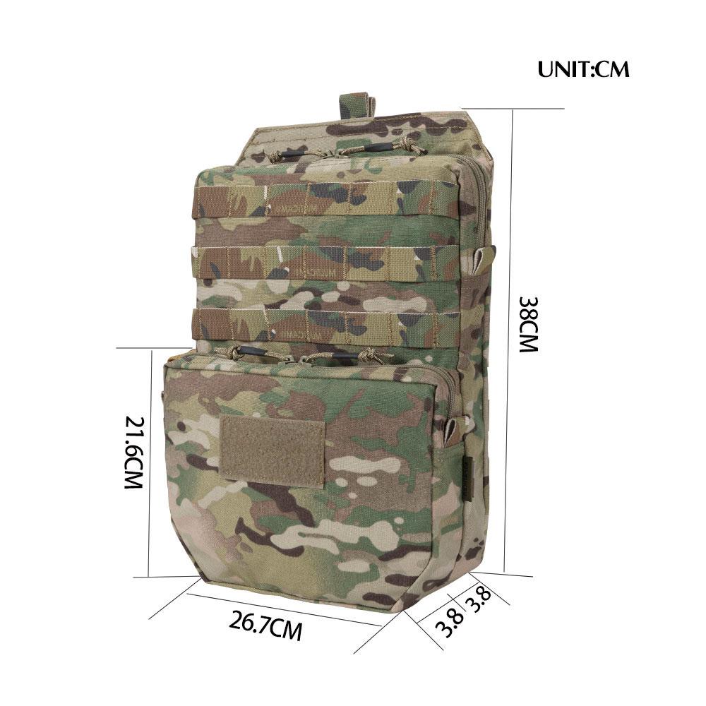 Tactical Hydration Pack designed for hunting with a 3L water bladder, featuring durable CORDURA material and available in multiple colors.