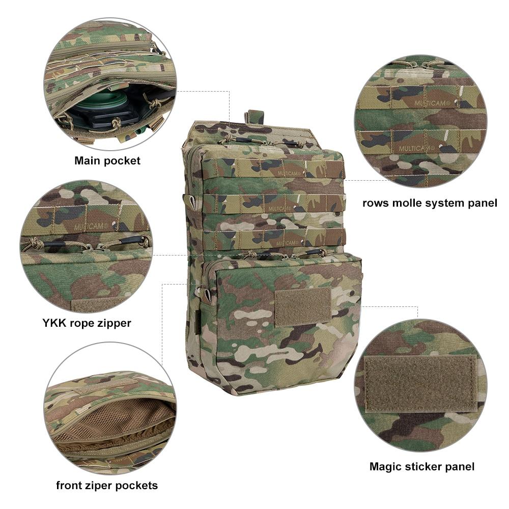 Tactical Hydration Pack designed for hunting with a 3L water bladder, featuring durable CORDURA material and available in multiple colors.