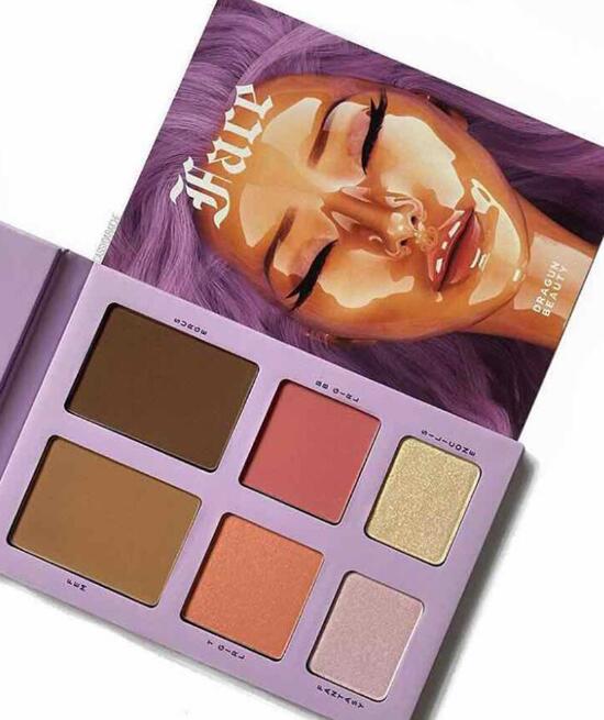 TATI BEAUTY matte eyeshadow powder palette featuring 24 vibrant shades in a sleek design, perfect for creating various eye makeup looks.