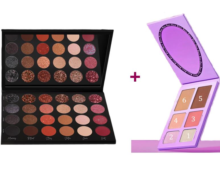 TATI BEAUTY matte eyeshadow powder palette featuring 24 vibrant shades in a sleek design, perfect for creating various eye makeup looks.