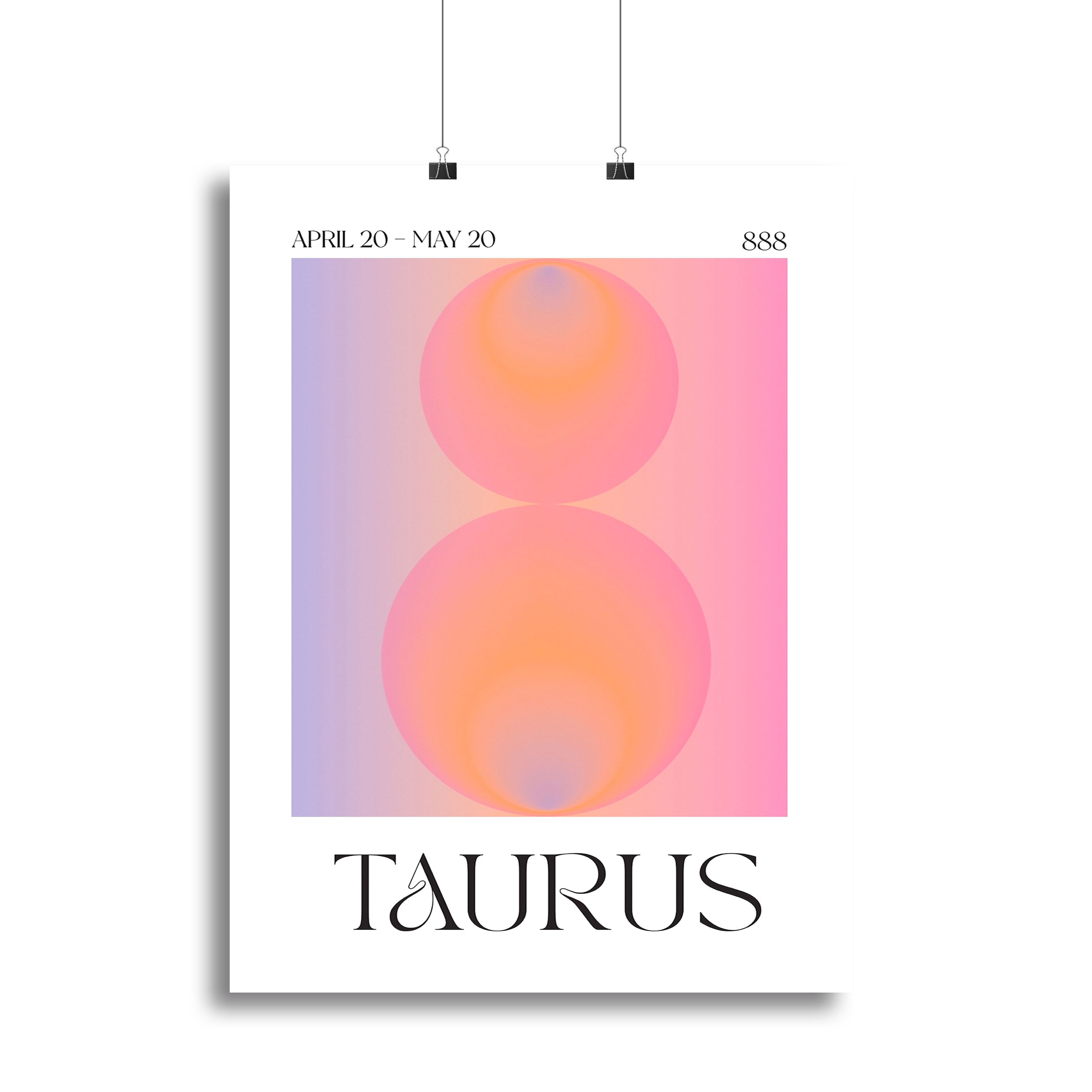 Taurus Zodiac Resilience Poster featuring intricate design and vibrant colors, perfect for home decor.