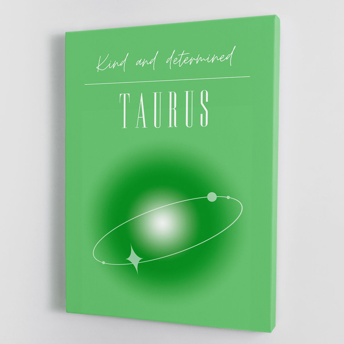 Taurus Zodiac Strength Poster Canvas Print featuring elegant design and vibrant colors, perfect for home decor.