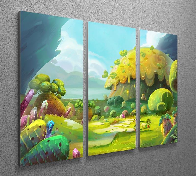 A beautiful 3-panel canvas print featuring a tiny bird, perfect for home decor.