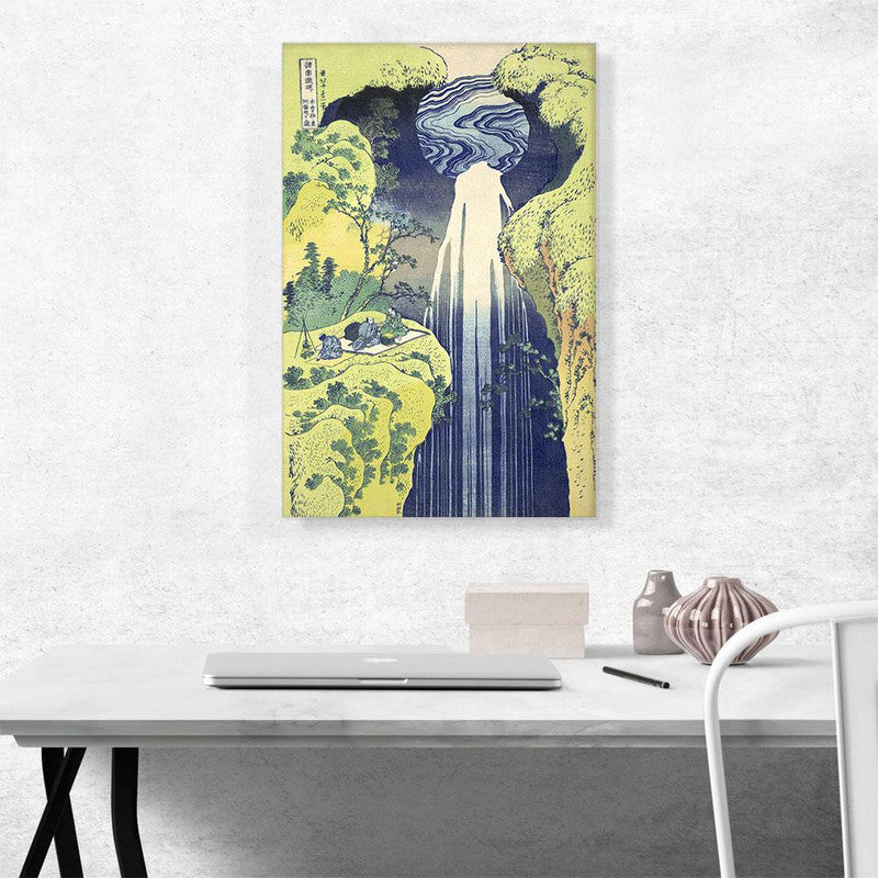 Canvas art of The Amida Falls, showcasing vibrant colors and intricate details, perfect for home decor.