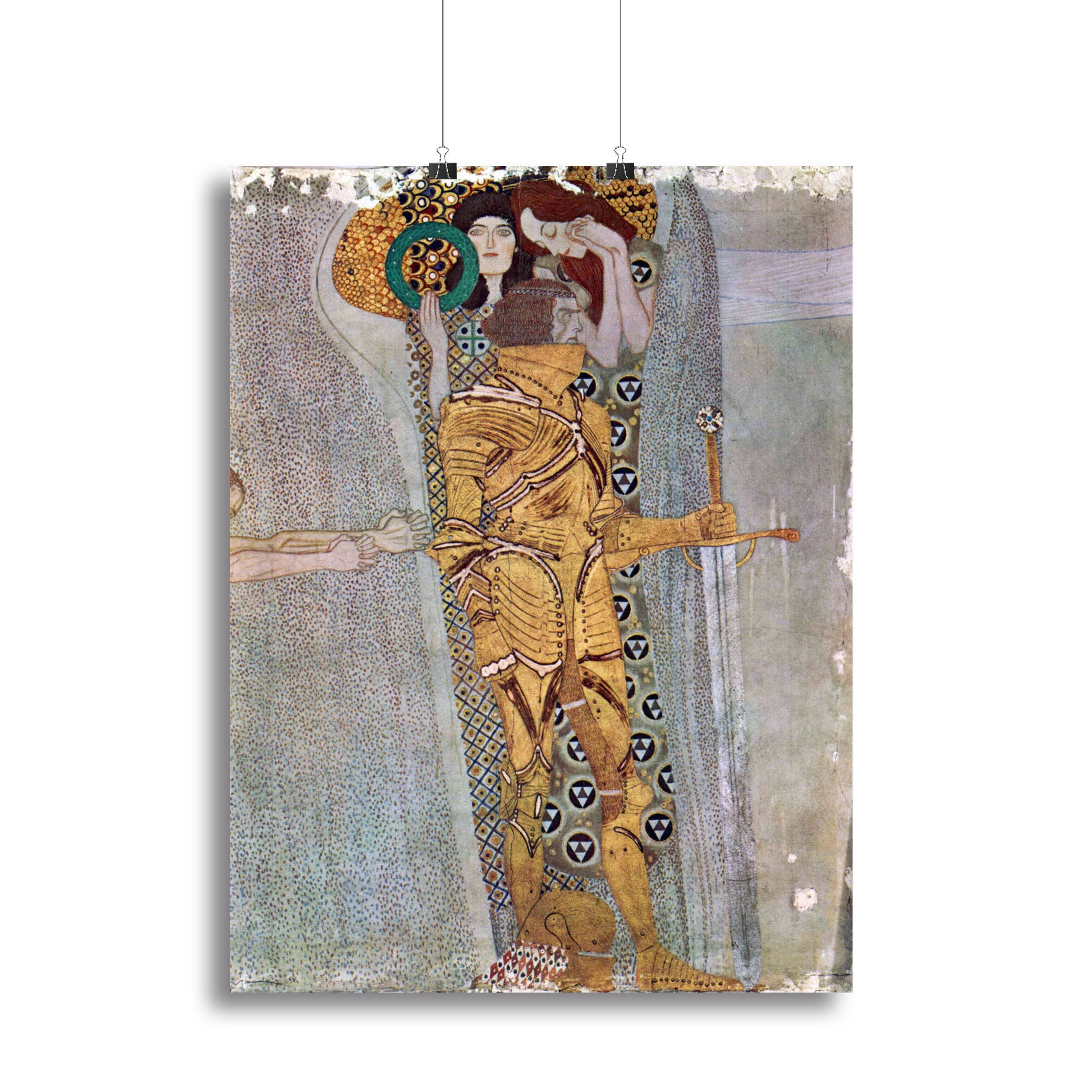 The Beethoven Freize by Klimt canvas print showcasing vibrant colors and intricate patterns, perfect for modern decor.