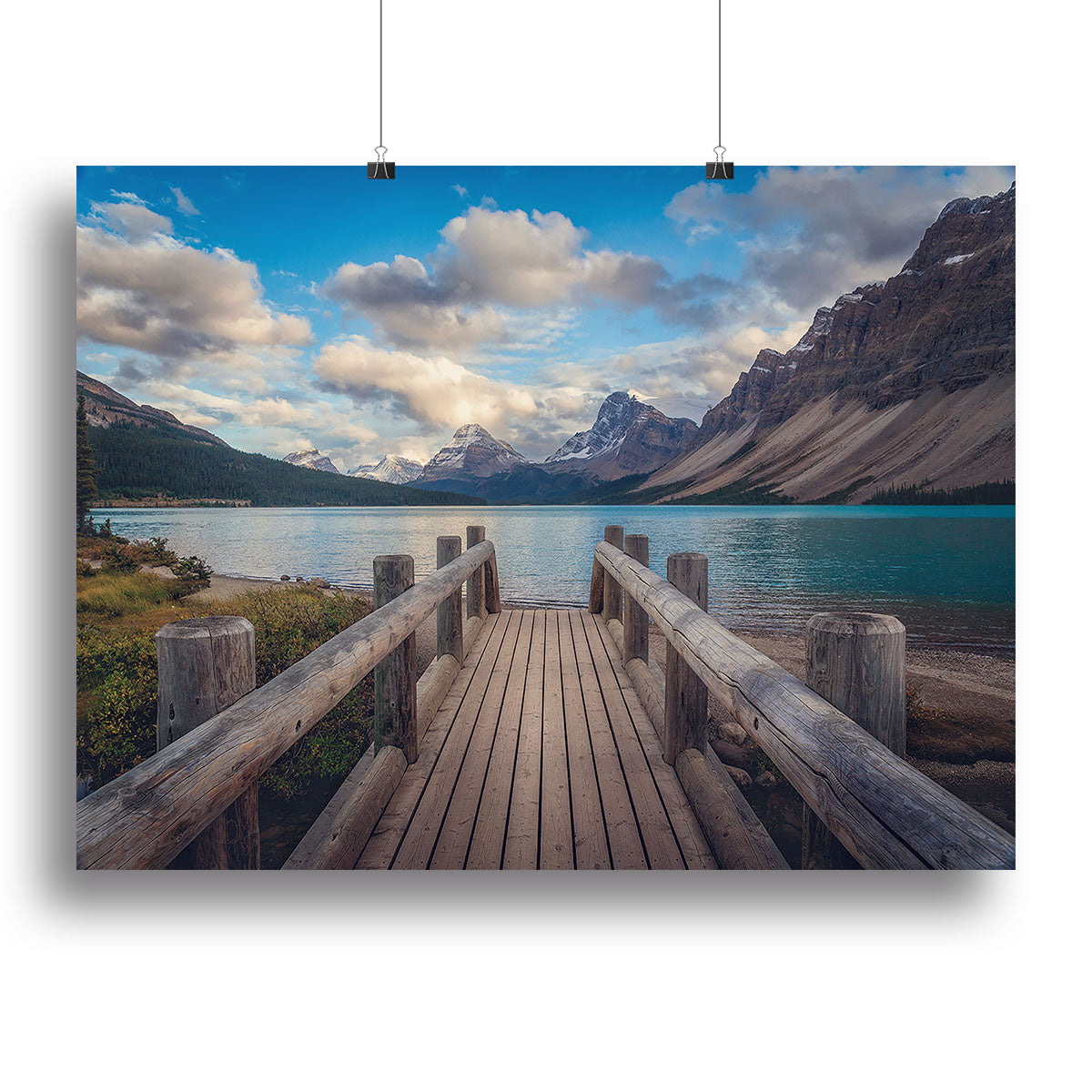 A beautiful canvas print of The Bridge, showcasing vibrant colors and intricate details, perfect for home or office decor.