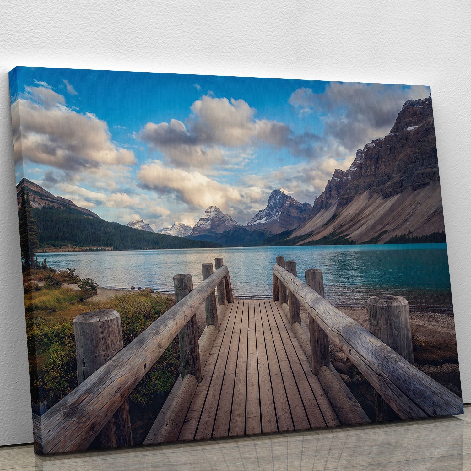 A beautiful canvas print of The Bridge, showcasing vibrant colors and intricate details, perfect for home or office decor.