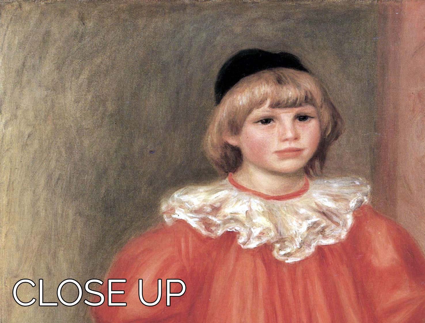 The Clown by Renoir 3-panel canvas print showcasing vibrant colors and intricate details, perfect for home decor.