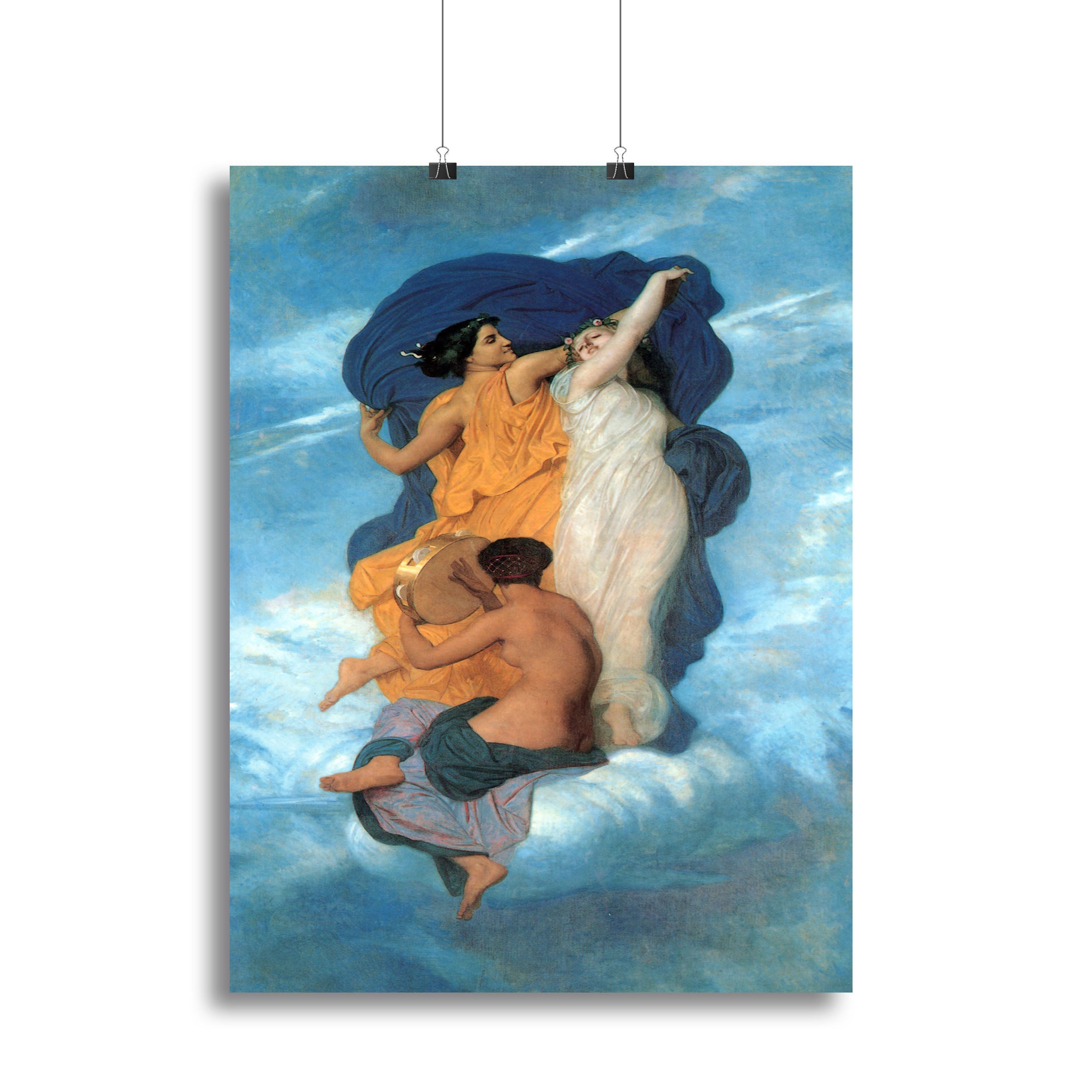 The Dance by Bouguereau canvas print showcasing graceful figures in a beautiful dance, perfect for home decor.